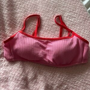 Wildfable Medium Pink and Red Bikini top (fits small)